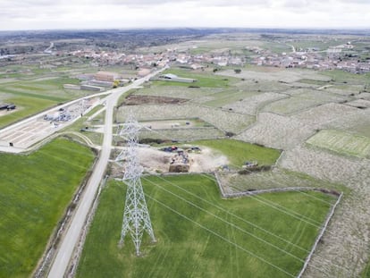 Imagen aérea de Villalcampo (Zamora).