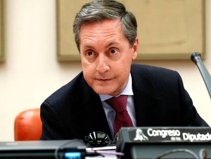 El director de la Agencia Tributaria, Santiago Menéndez, en el Congreso.