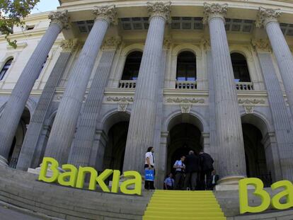 Salida a Bolsa de las acciones del grupo Bankia en julio de 2011.