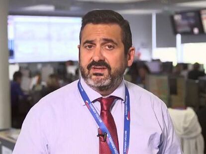 Alex Cruz, presidente de British Airways, en una imagen del vídeo en el que se dirige a los clientes afectados por las cancelaciones.