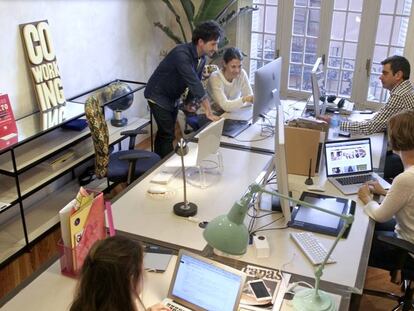 Un espacio de coworking en Madrid.