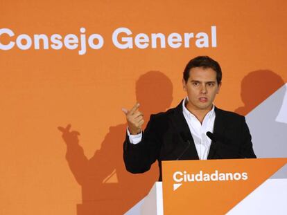 El presidente de Ciudadanos, Albert Rivera. Vídeo: Declaraciones de Rivera, este miércoles.