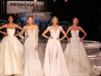 Último desfile de Pronovias el pasado abril.