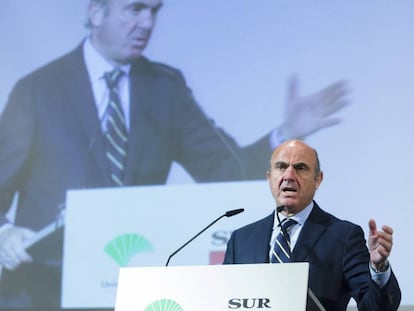 El ministro de Economía, Industria y Competitividad, Luis De Guindos. Carlos Diaz EFE