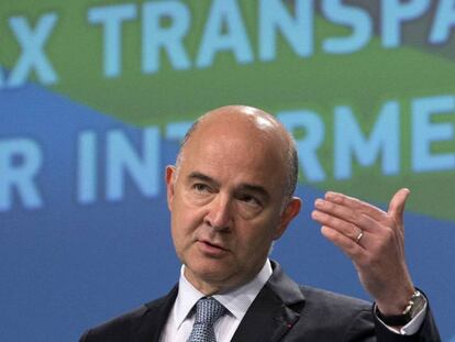 Pierre Moscovici, comisario europeo de Asuntos Económicos. En vídeo, declaraciones de Dijsselbloem, presidente del Eurogrupo.