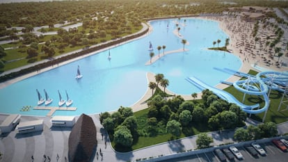 Playa artificial que planea construir Rayet en Alovera.