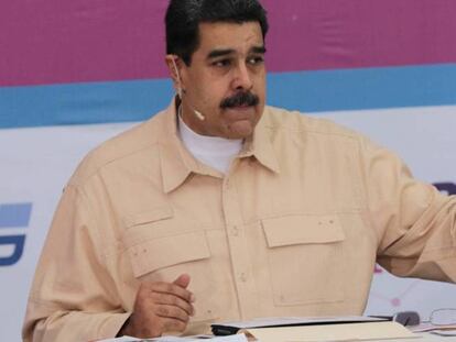 El presidente de Venezuela, Nicolás Maduro, el domingo en su programa de televisión semanal.