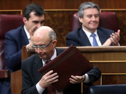 El ministro de Hacienda, Cristóbal Montoro, esta semana en el Congreso.