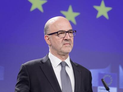 El comisario de Asuntos Económicos, Pierre Moscovici. En vídeo, declaraciones de Moscovici sobre el crecimiento económico en Europa
