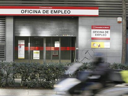 Una oficina de empleo en Madrid.