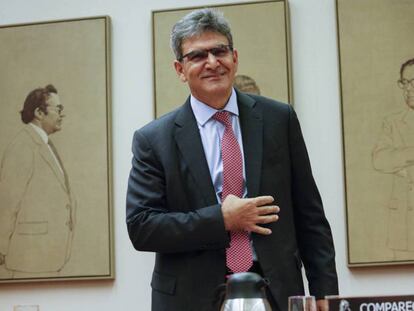 José Antonio Álvarez, consejero delegado del Banco Santander, en la comisión en el Congreso.