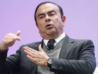 Carlos Ghosn, en una foto de archivo. En vídeo, declaraciones del presidente francés, Emanuel Macron.