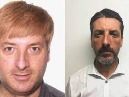 Fotos comparativas de Carlos García-Roldán, el presunto cerebro de la mayor estafa inmobiliaria de Baleares, antes y después de ser detenido por las autoridades.