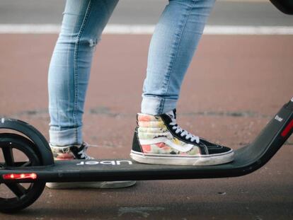 Un patinete de Jump de Uber.