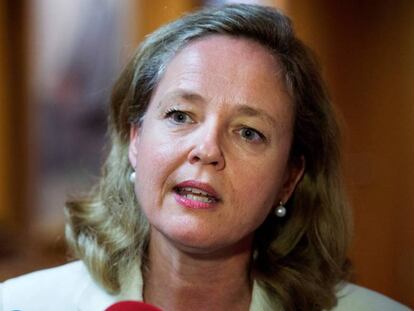 La ministra de Economía en funciones, Nadia Calviño.
