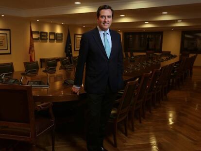 El presidente de la CEOE, Antonio Garamendi. En vídeo, declaraciones de Garamendi este miércoles.