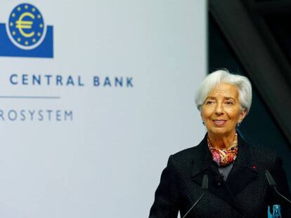 La presidenta del BCE, Christine Lagarde. En vídeo, declaraciones de Lagarde.