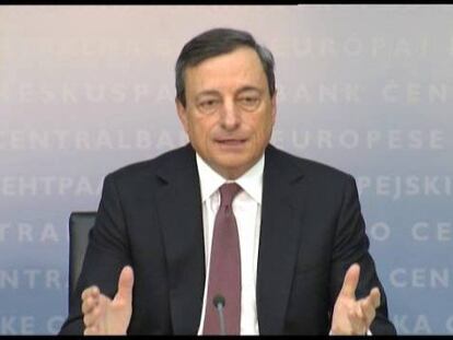 Draghi vigilará el efecto de la fortaleza del euro en la recuperación