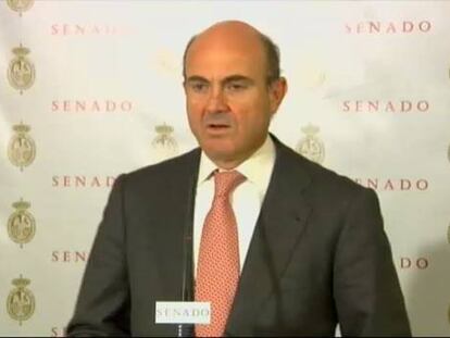Guindos insiste en que los depósitos bancarios de los españoles “son sagrados”