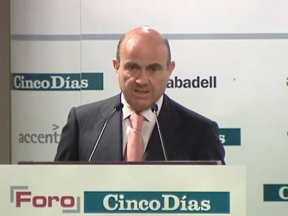 Guindos confía en una mejora del paro en la EPA del segundo trimestre