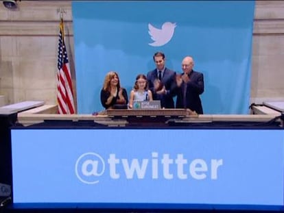 Twitter se dispara en su estreno en Bolsa