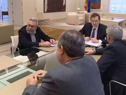 Rajoy intenta reactivar el diálogo social