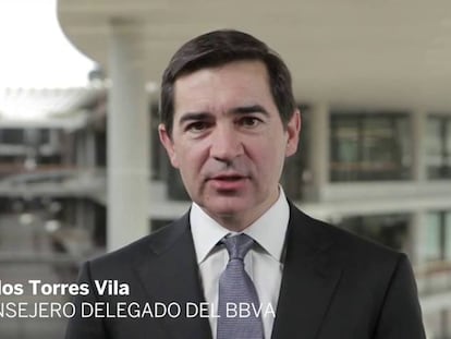 El presidente del BBVA, Francisco Gonzalez. EFE | Vídeo: Análisis del consejero delegado del BBVA, Carlos Torres Vila, sobre los resultados de la entidad.