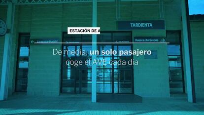 Las dos caras del AVE: la estación más frecuentada y donde solo sube un viajero