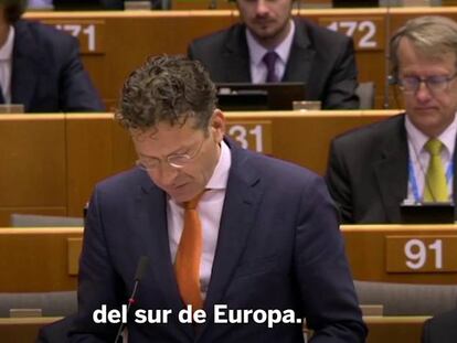 Dijsselbloem: “El modo en el que me expresé era ofensivo y lo lamento mucho”