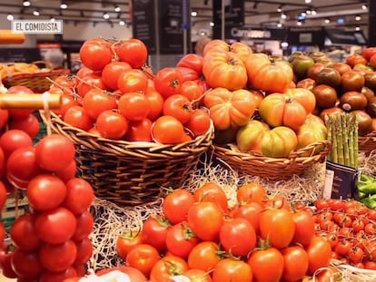 Aquí hay (mucho) tomate.