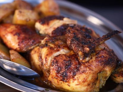 El pollo asado que roza la perfección