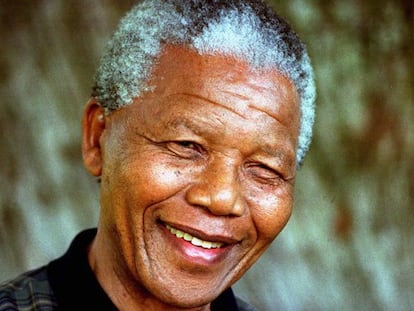Mandela retratado en 1996.