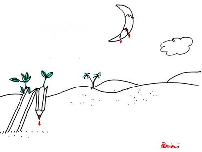 Homenaje de Peridis a Charlie Hebdo
