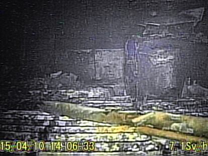 Imagen captada por el reactor en la vasija del reactor 1.