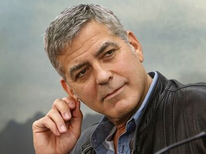 Clooney, hoy en Valencia.