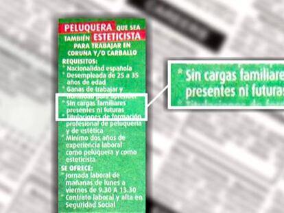 Un trabajo solo para mujeres sin familia (ni planes de tenerla)