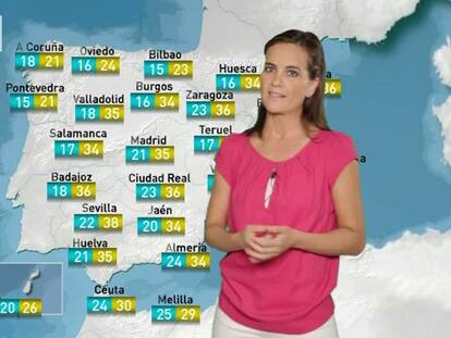 Tormentas en el norte, más calor en el sur