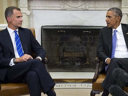 Obama apuesta ante Felipe VI por una España “fuerte y unida”