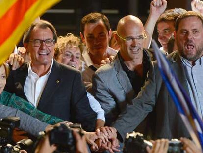 Videogalería | Los protagonistas de la noche electoral en Cataluña