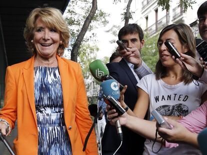 Esperanza Aguirre, de ‘naranja Ciudadanos’ tras las elecciones del 27-S