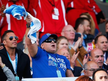 Maradona se cuela en la fiesta de ‘Los Pumas’