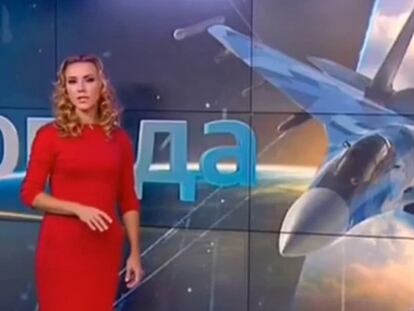 Una presentadora rusa dice que hace buen tiempo para bombardear Siria