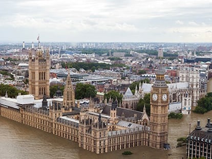 Recreació de com quedarà Londres el 2100.