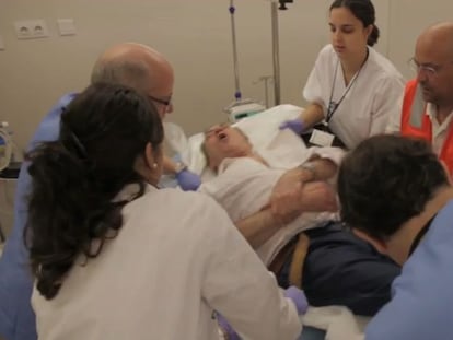 Un hospital real con pacientes de mentira