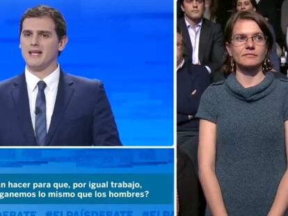 El público pregunta sobre la igualdad salarial entre hombres y mujeres
