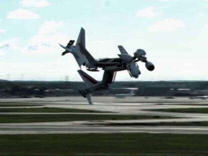 El curioso aterrizaje de un avión robot
