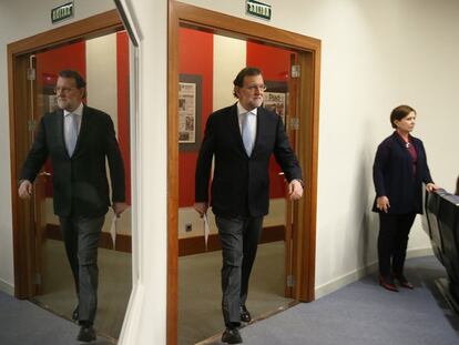 El presidente en funciones, Mariano Rajoy, este martes.