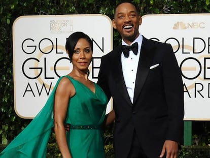 Jada Pinkett y su marido Will Smith, en la entrega de los Globos de Oro el pasado 10 de enero. Jordan Strauss (AP)