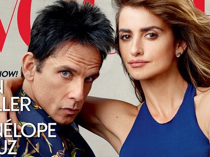 Ben Stiller comparte portada con la actriz Penélope Cruz.