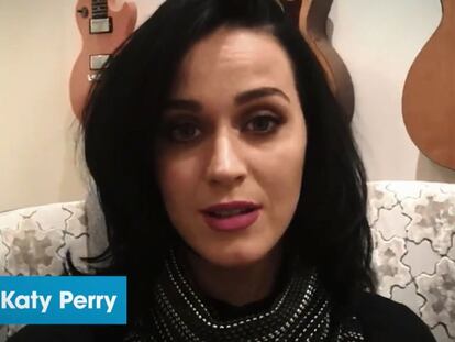 Fotograma del vídeo donde aparece la cantante Katy Perry.